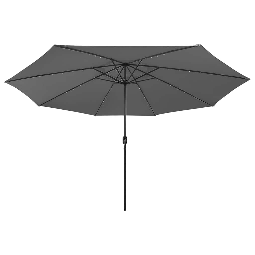 Sonnenschirm mit LED-Beleuchtung 400 cm Sandweiß