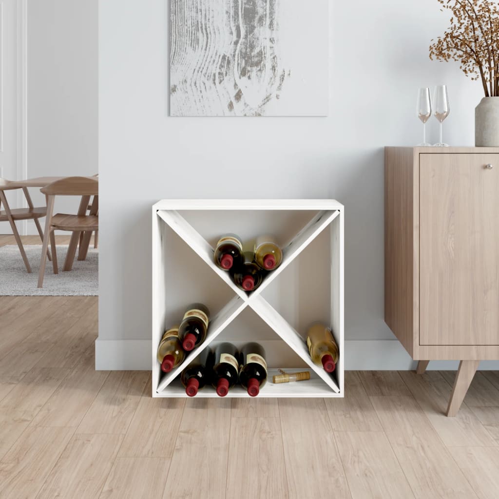 Weinschrank 56 x 25 x 56 cm Massivholz Kiefer