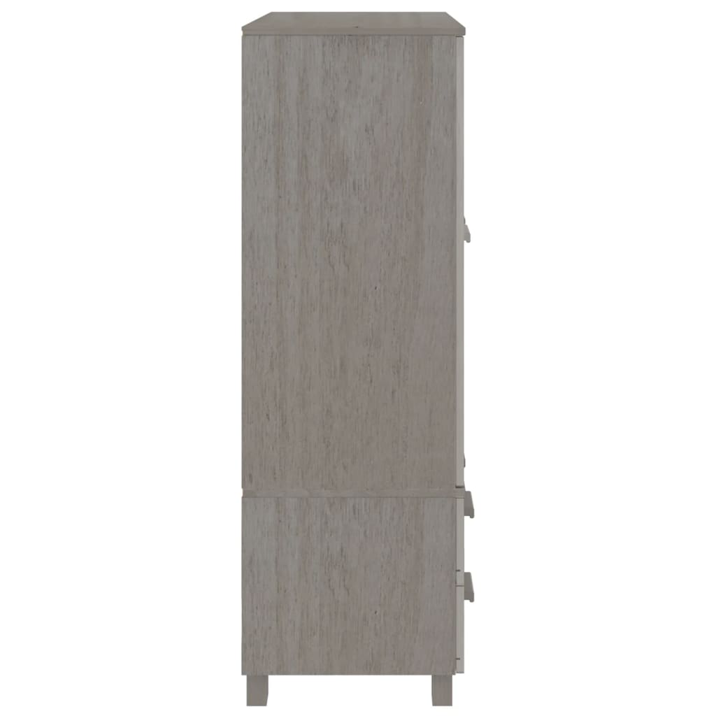 Kleiderschrank HAMAR Honigbraun 99x45x137 cm Massivholz Kiefer