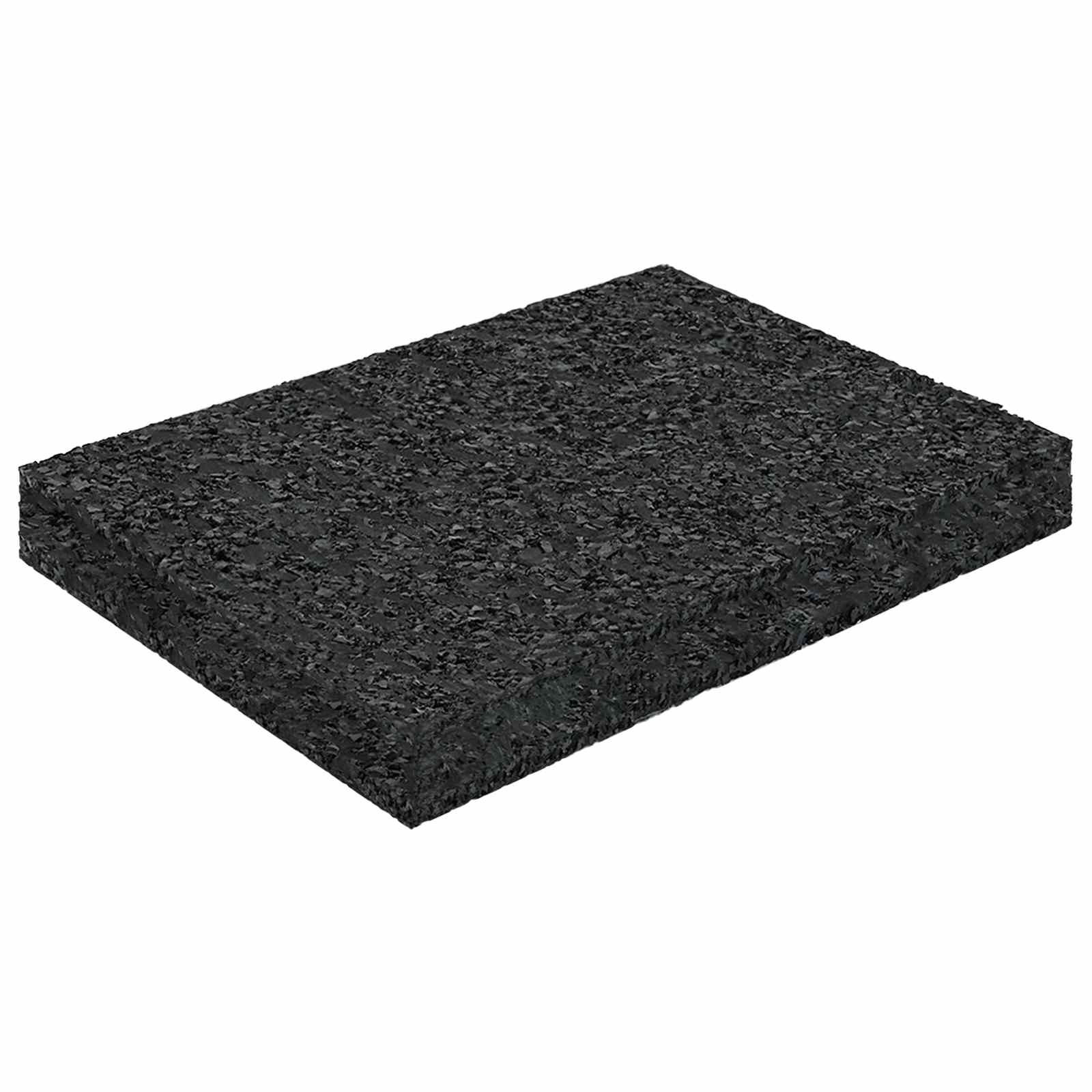 Gummigranulat-Patiopad Schwarz 6 x 9 x 0,3 cm Gummi