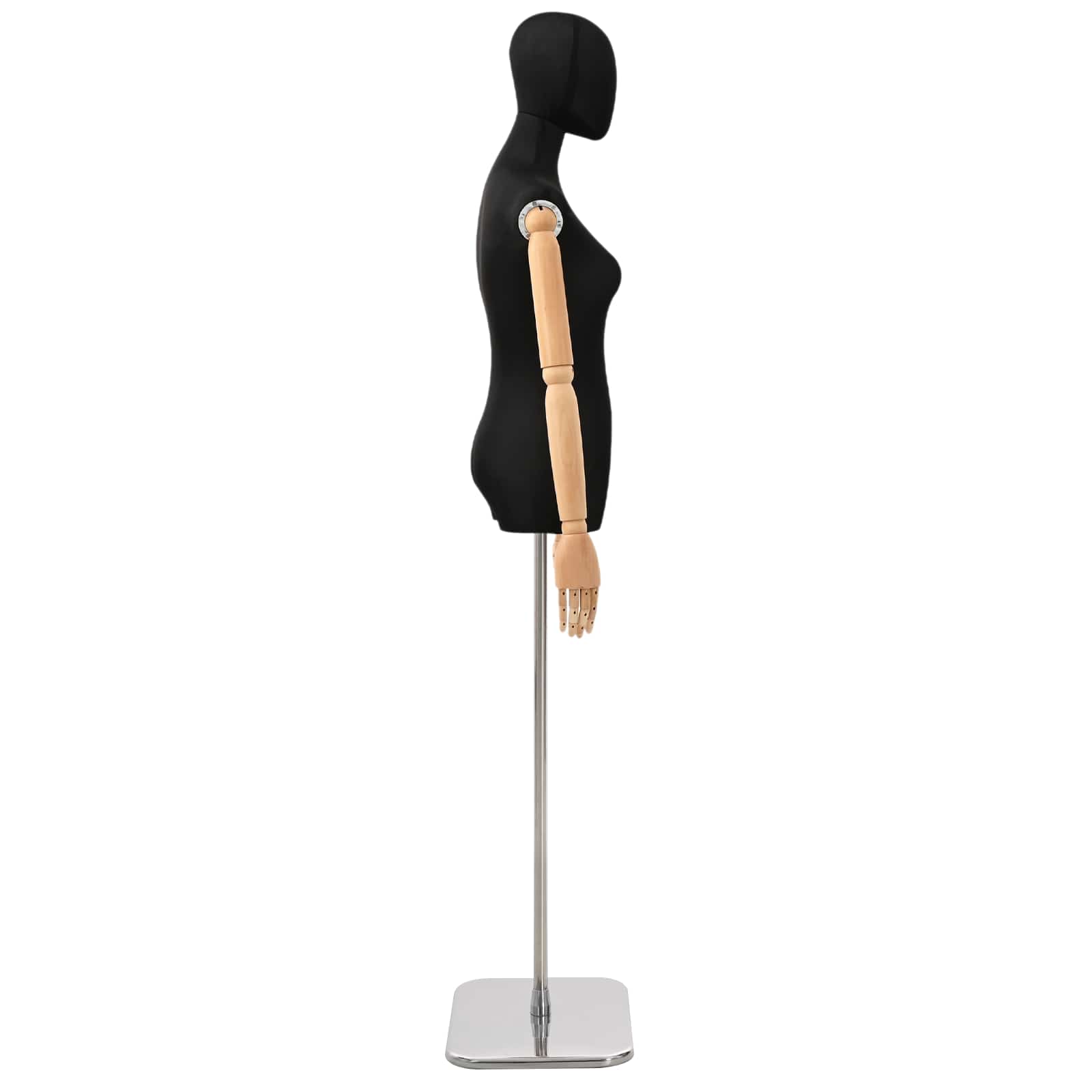 Verstellbare Mannequin 165-213 cm mit Fuß Weiblich PP Weiß
