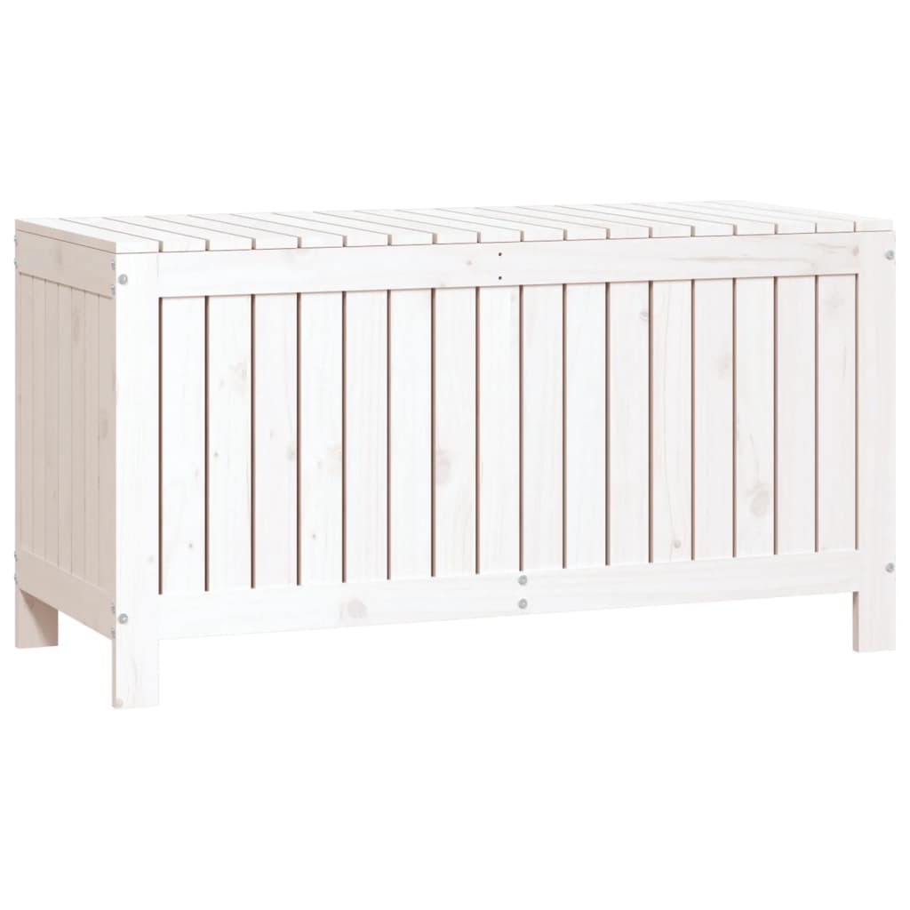 Gartentruhe Grau 76x42,5x54 cm Massivholz Kiefer