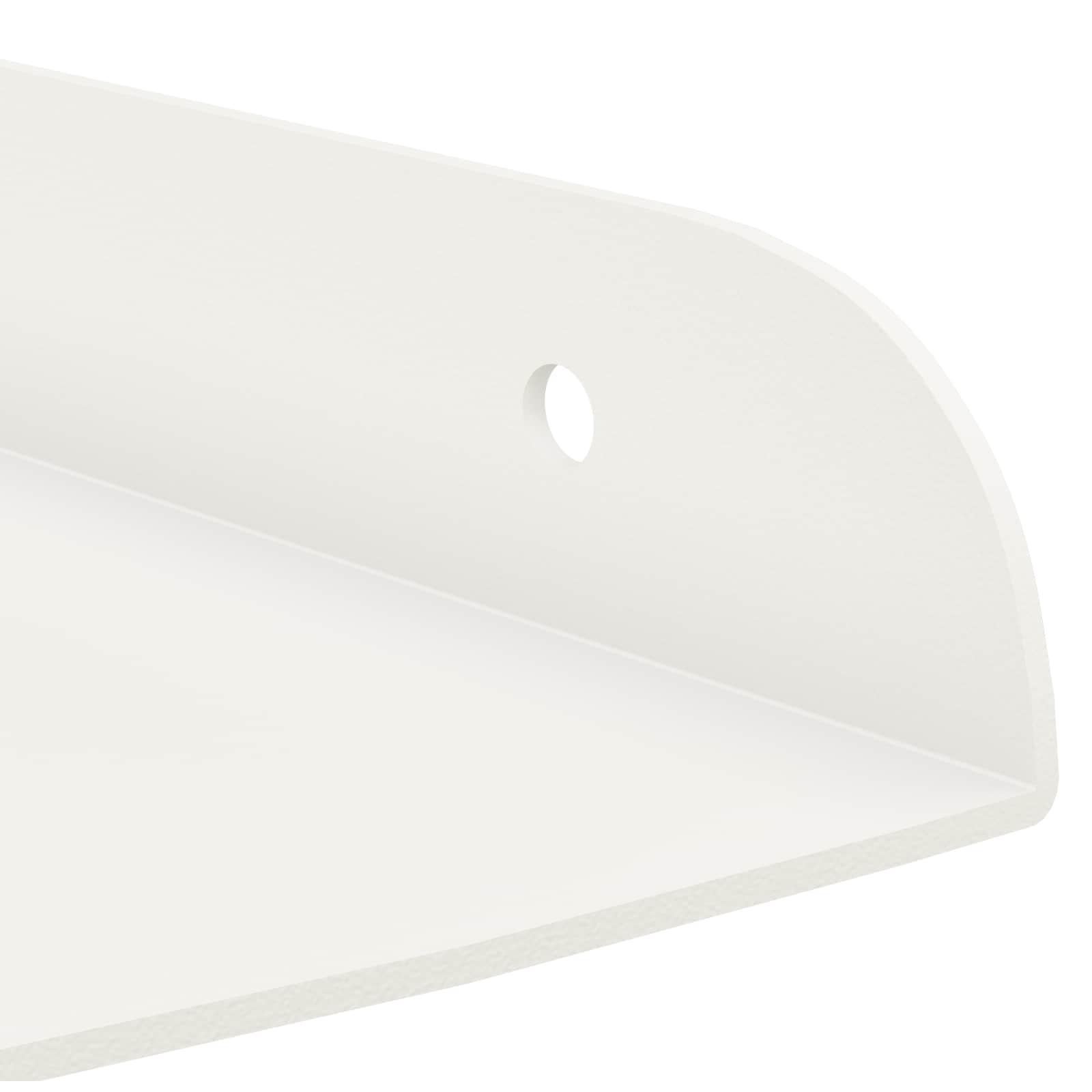Schwebendes Regal mit Regal 2 pcs Schwarz 15 x 15 x 2 cm