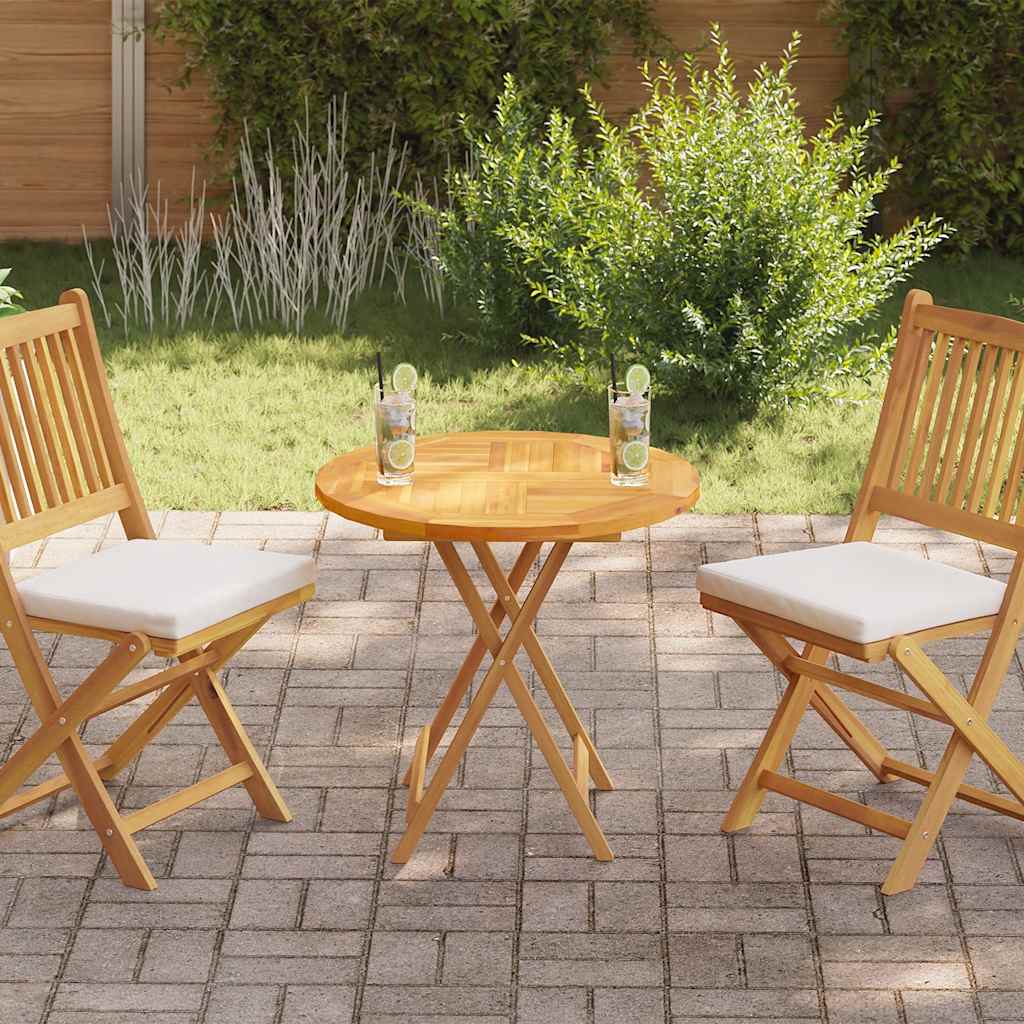 Tischplatte Massivholz Teak Rund 2,5 cm 40 cm