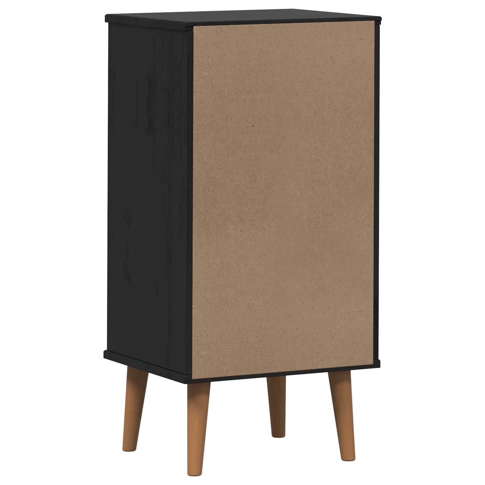 Schubladenschrank MOLDE Weiß 40x35x82 cm Massivholz Kiefer