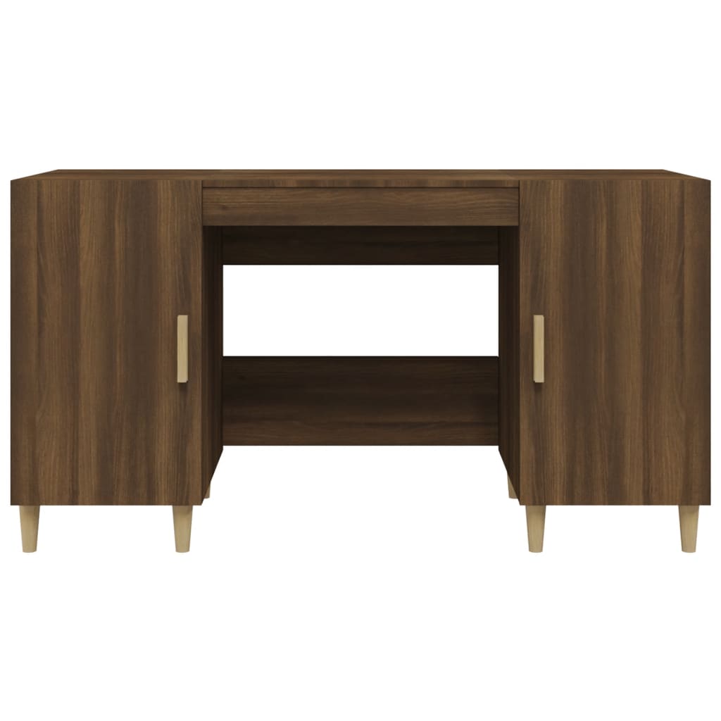 Schreibtisch Weiß 140x50x75 cm Holzwerkstoff