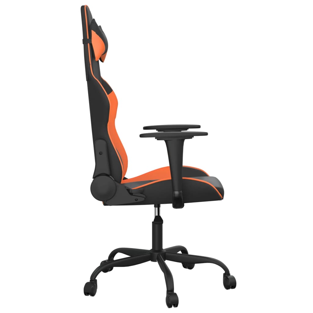Gaming-Stuhl mit Massagefunktion Schwarz und Rot Kunstleder
