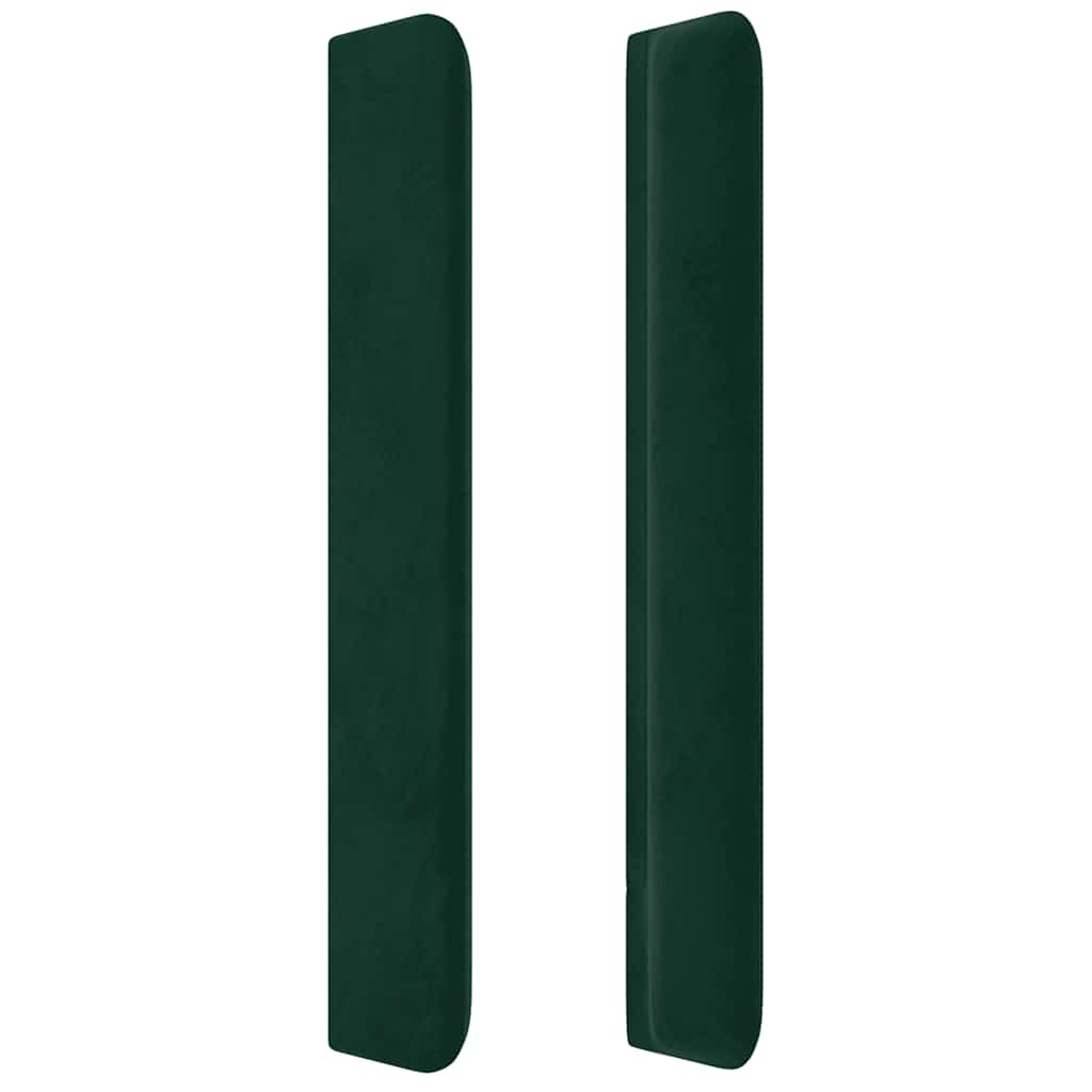 Kopfteil mit Ohren Dunkelblau 93x16x78/88 cm Samt