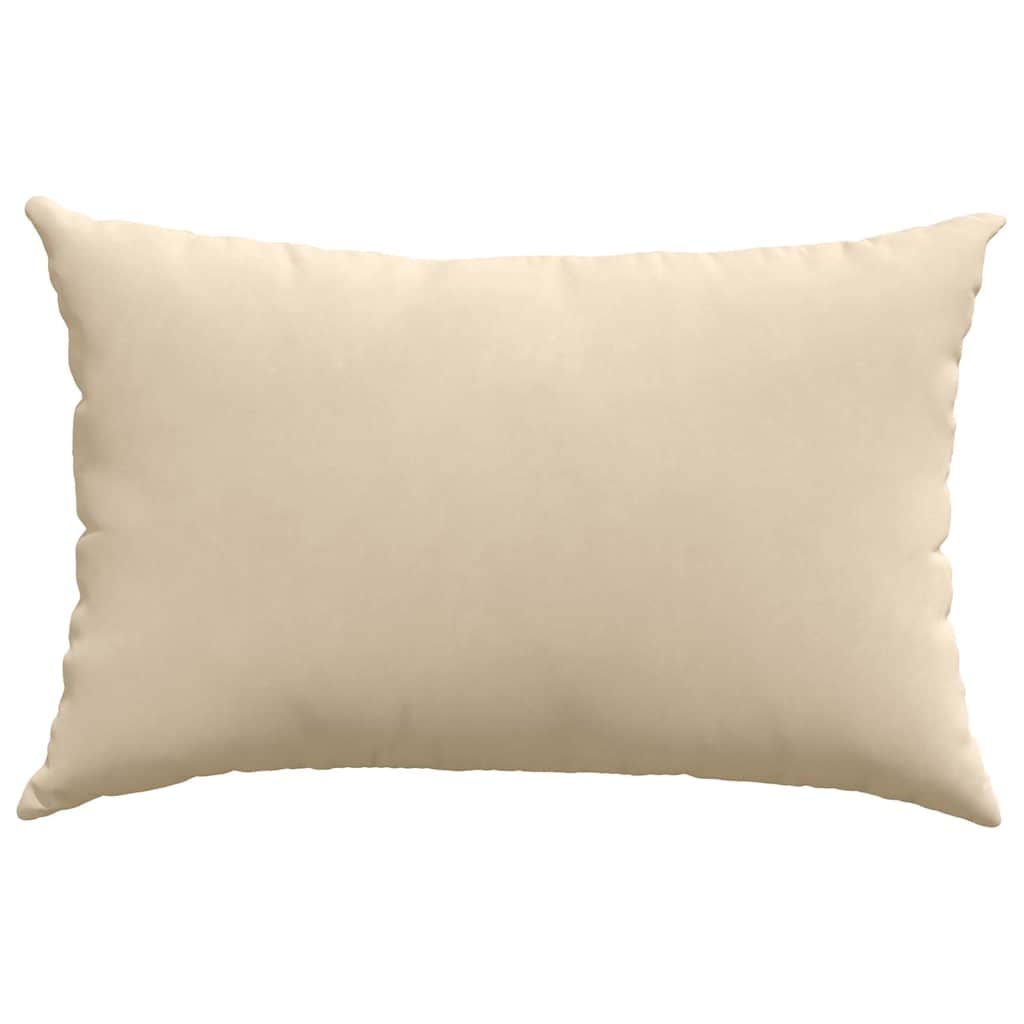 Sofakissen 2 Stück Taupe 50 x 30 cm Stoff