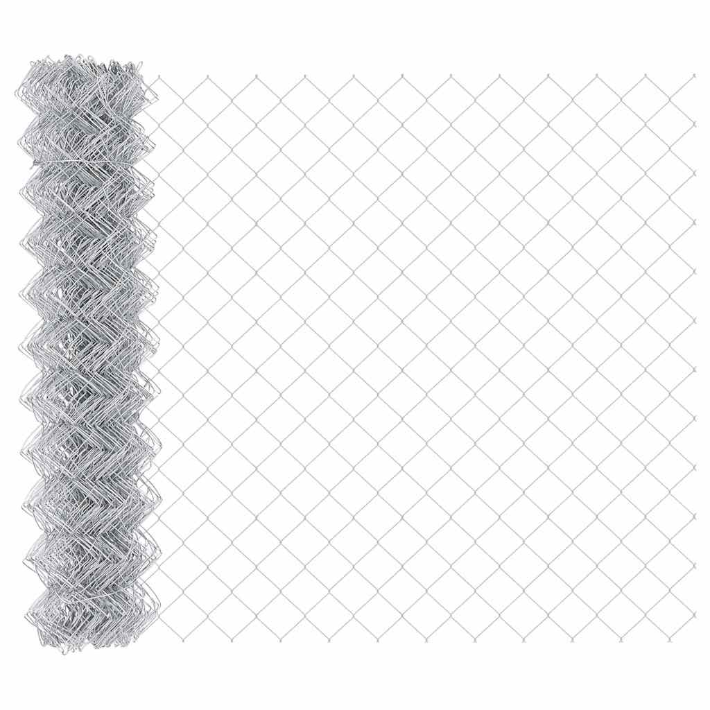 Outdoor Kettenglied-Zaun Erdfixierung 10 x 0,4 m Grün Netz