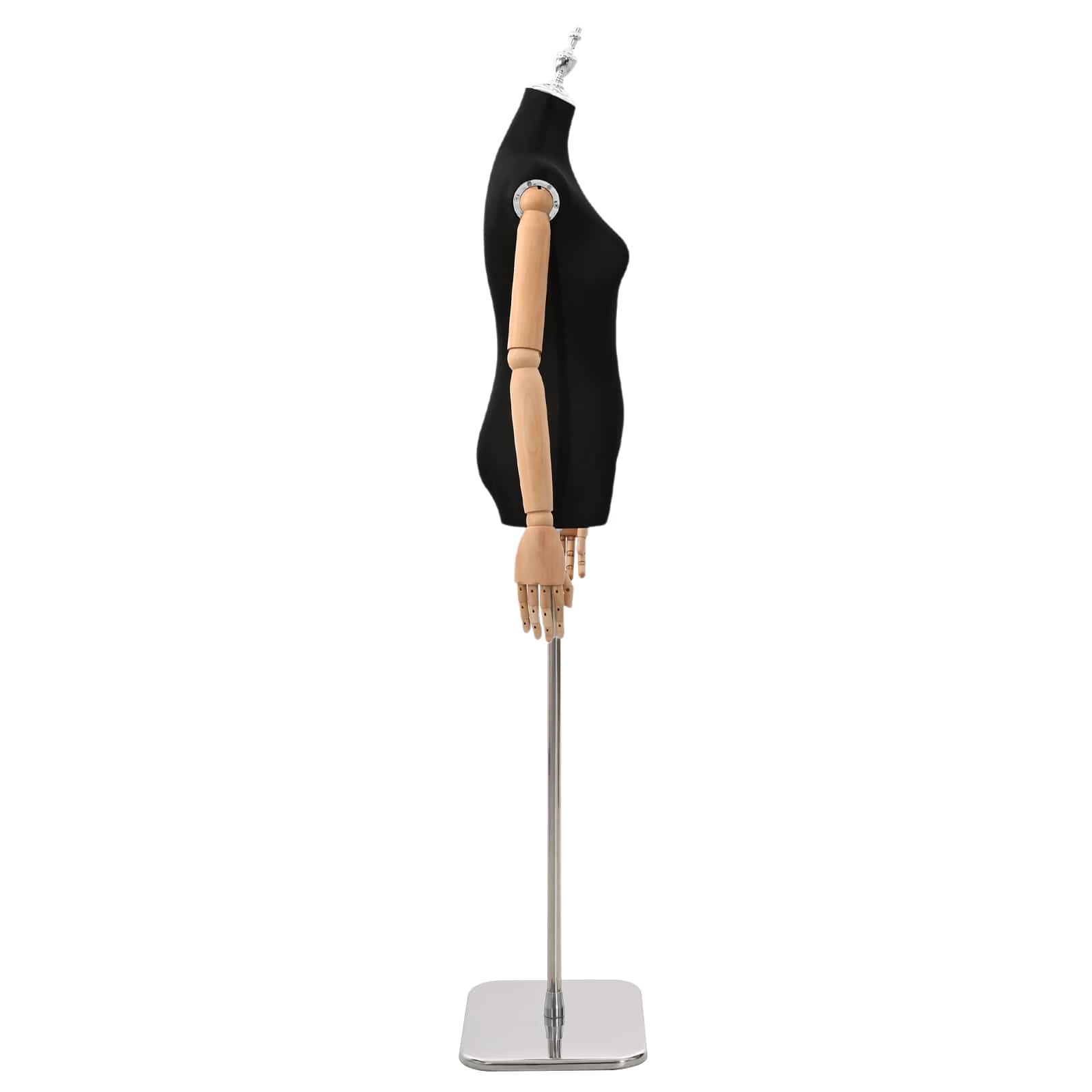 Verstellbare Mannequin 165-213 cm mit Fuß Weiblich PP Weiß