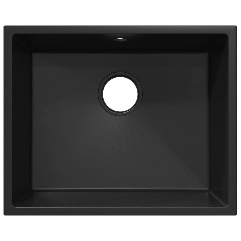 Küchenspüle Schwarz 54 x 44 x 20 cm Granit