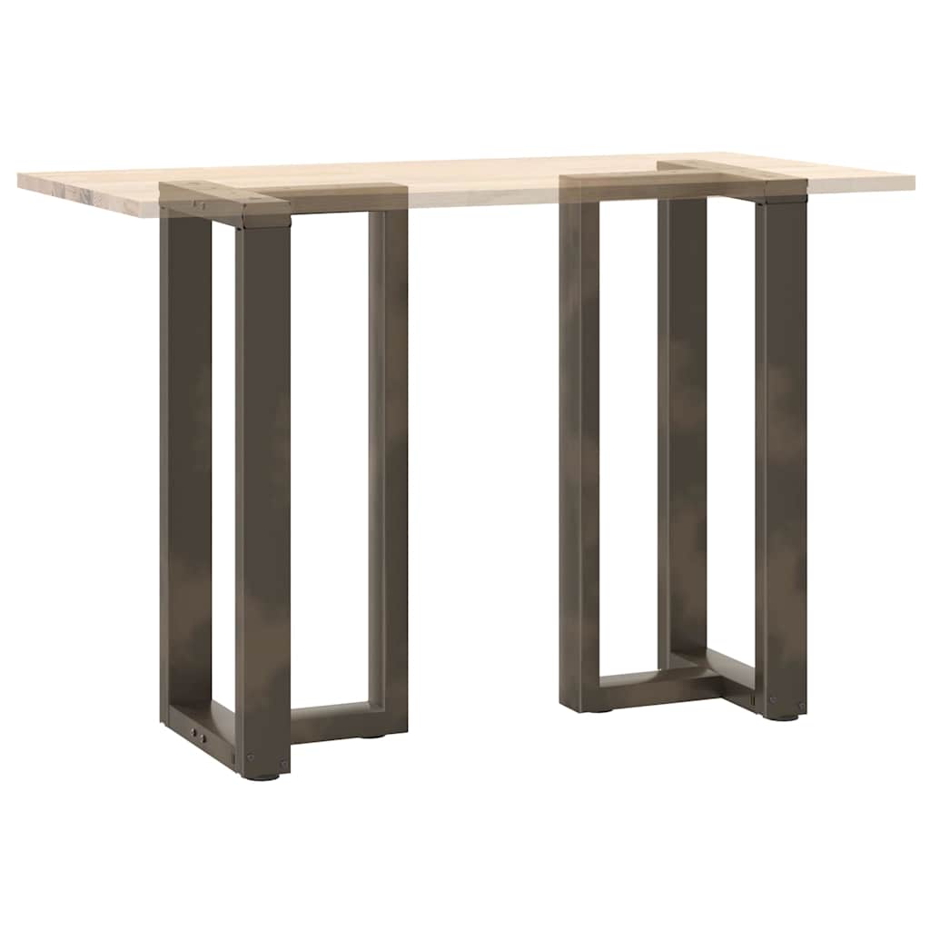 Couchtischbeine T-Form 2 Stk. Schwarz 30x25x(30-31) cm Stahl