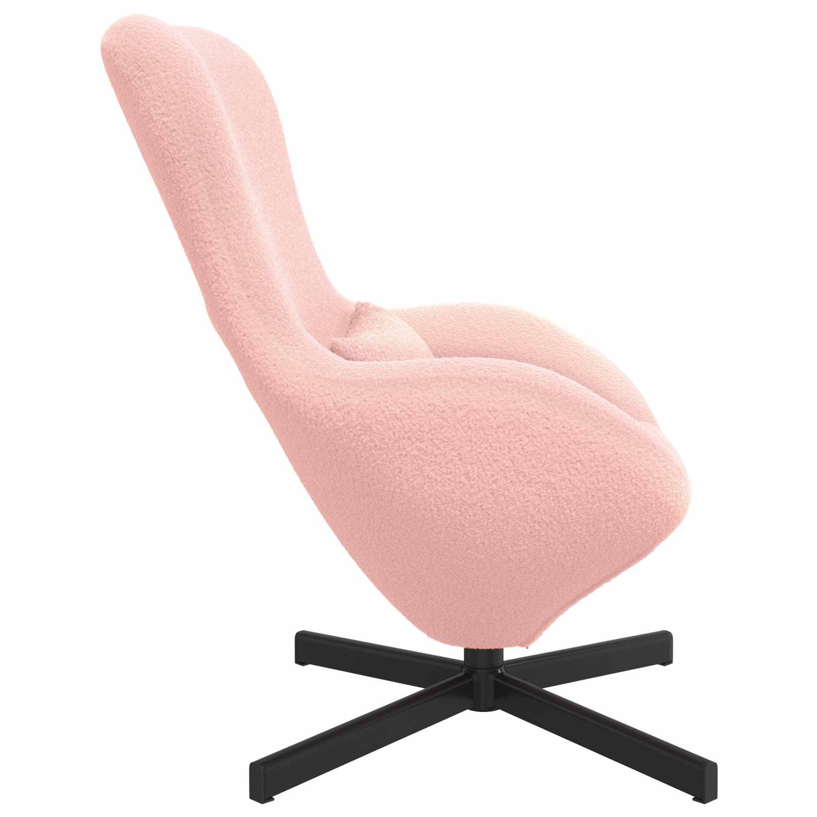 Eiersessel Hellgrau 63 x 73 x 90 cm Stoff