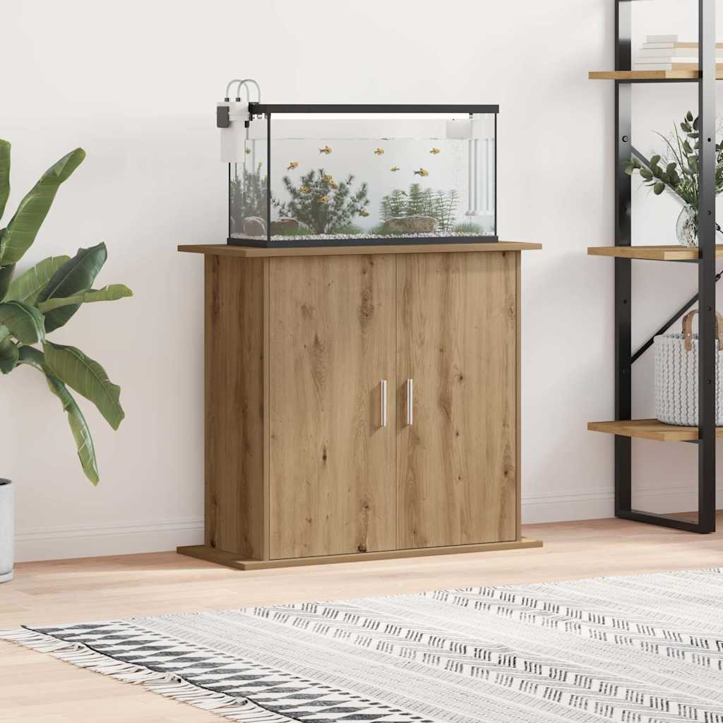 Aquariumständer Weiß 81x36x73 cm Holzwerkstoff