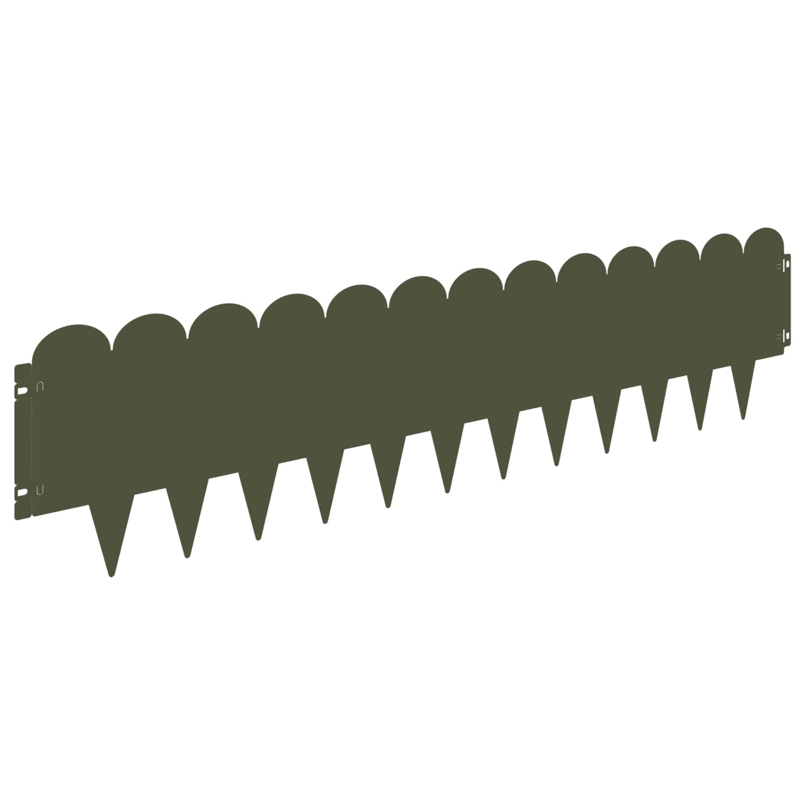 Raseneinfassung 10 pcs 103 x 15 cm Stahl Schwarz