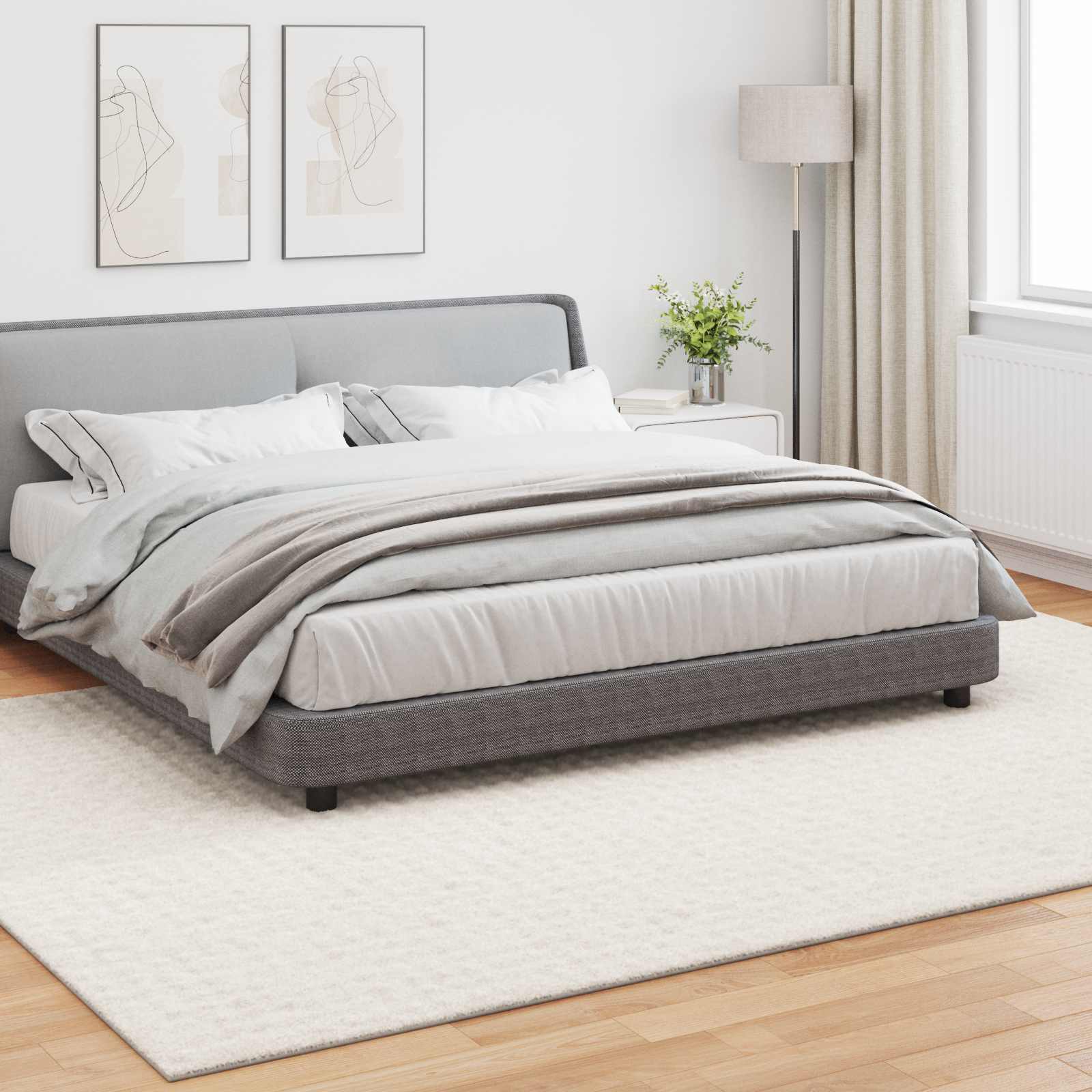 Bereichsteppiche Rechtwinklig SIROLO Creme 150 x 80 cm