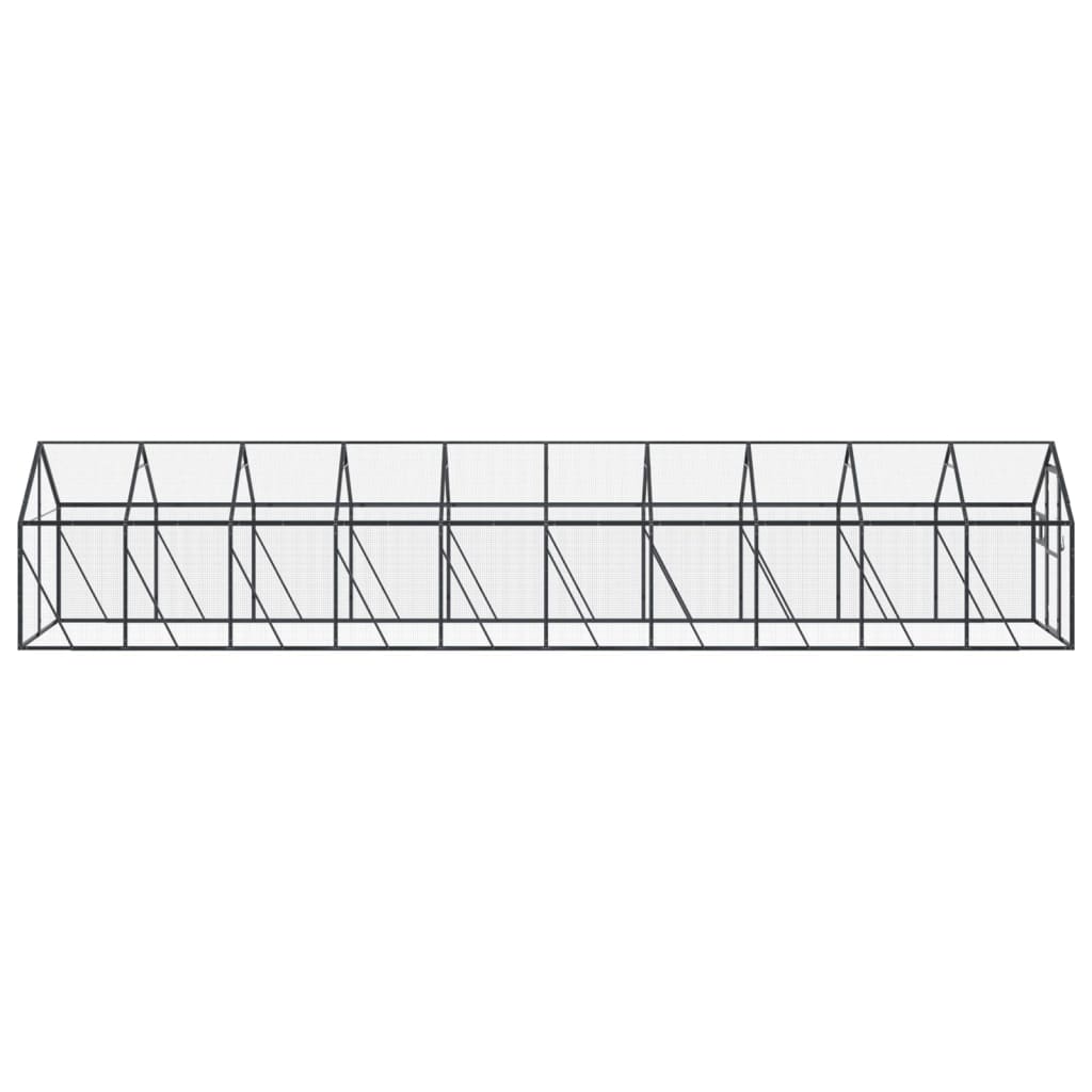 Voliere Anthrazit 179x100x185 cm Aluminium
