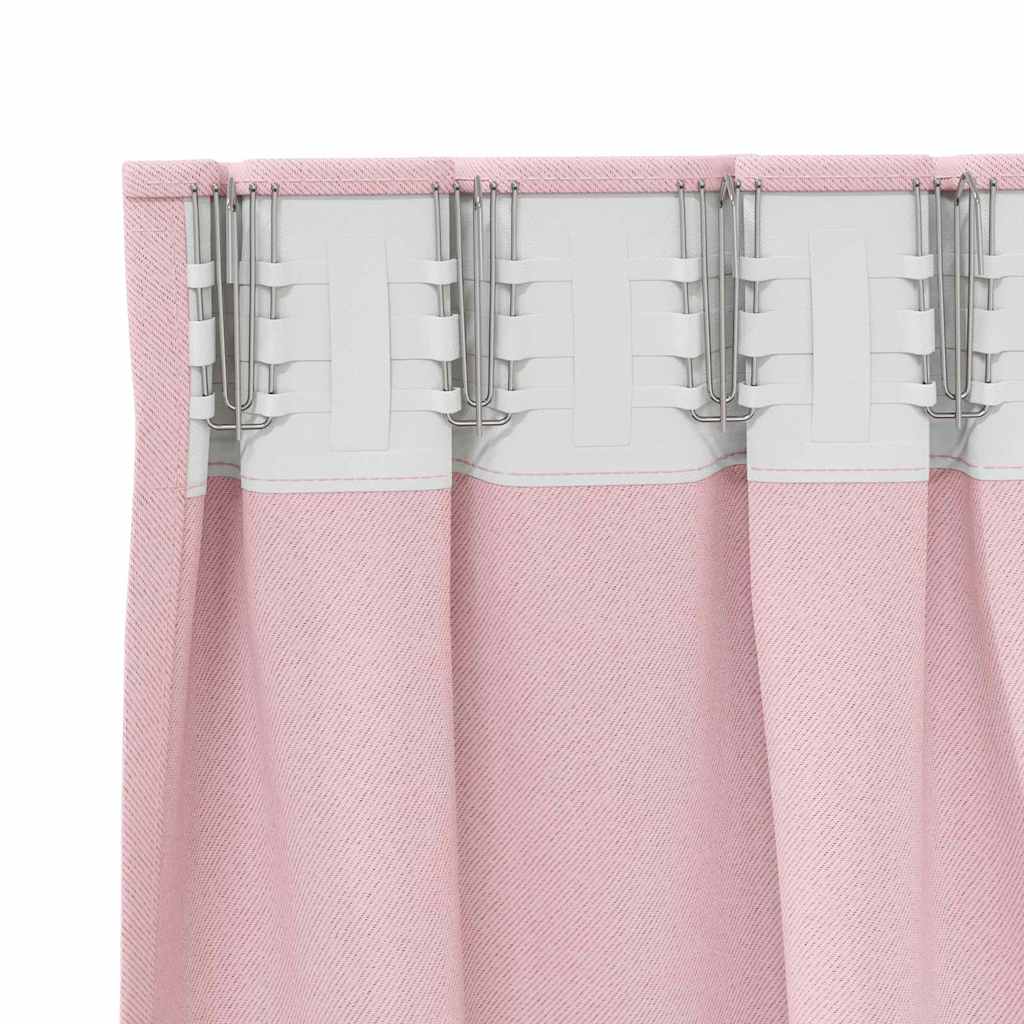 Verdunkelungs-Vorhänge mit Ringen 2 pcs Beige 140 x 140 cm