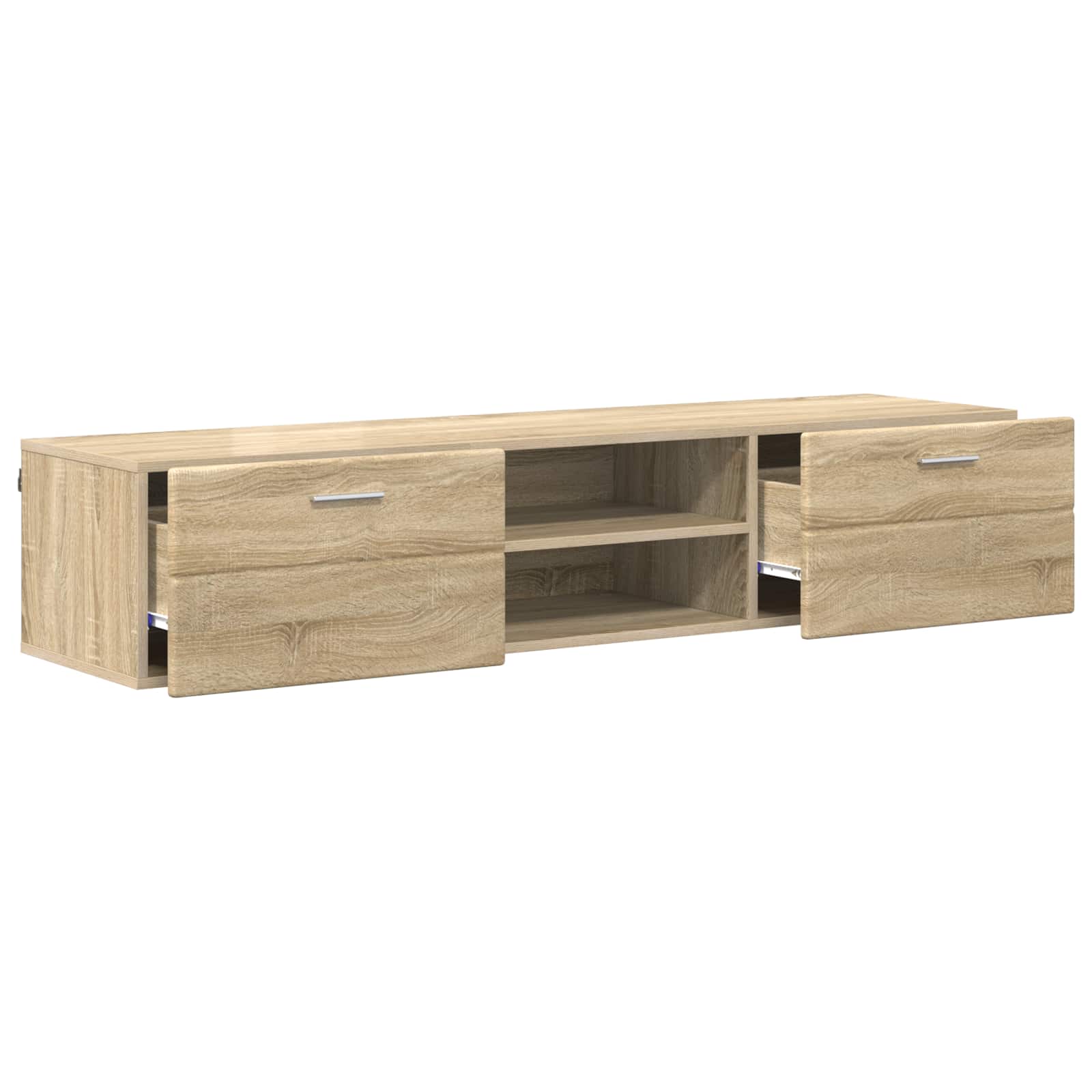 Highboard mit Regal FLORIN Weiß 60 x 35 x 182 cm Holzwerkstoff