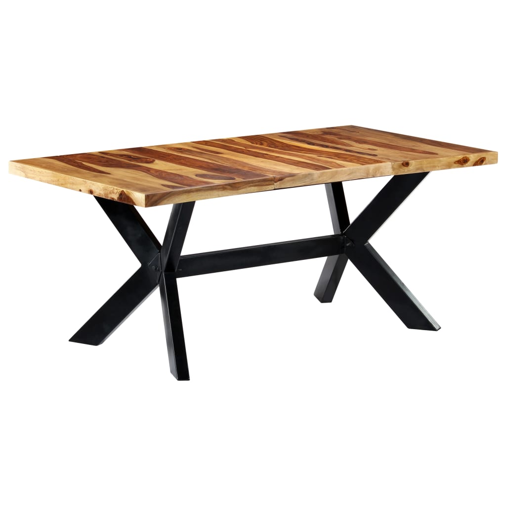 Esstisch Massivholz Mango und Stahlgestell 180 cm
