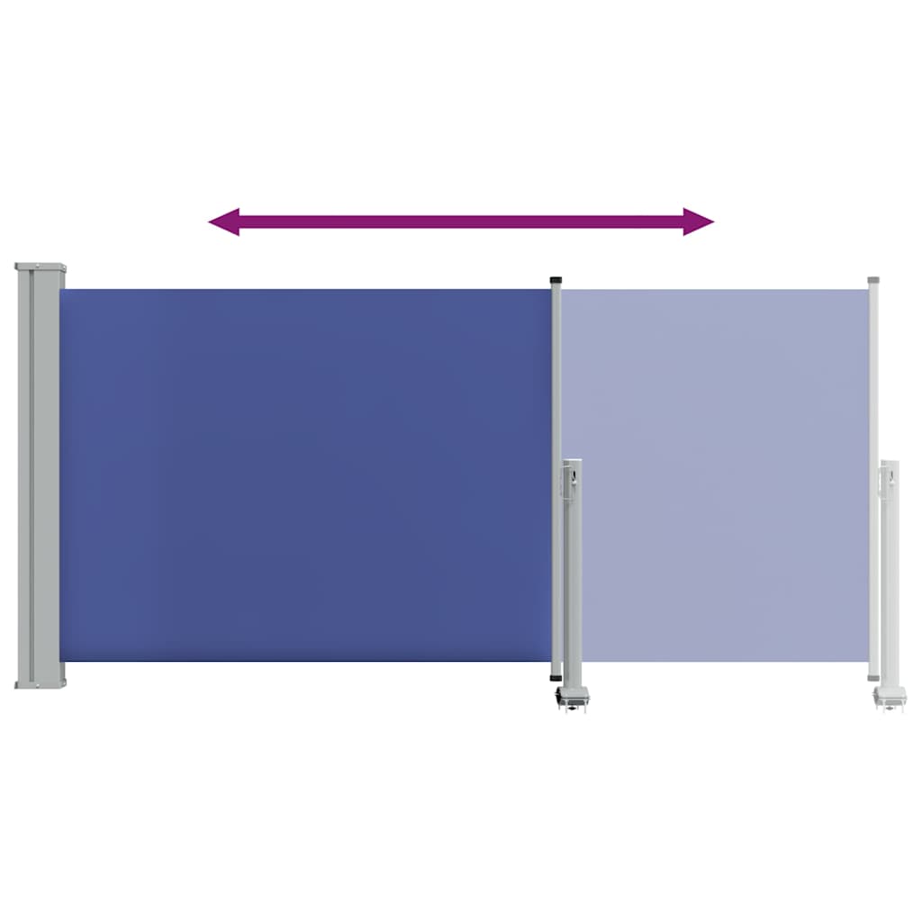 Seitenmarkise 60 x 300 cm 100% Polyester Eisen Stahl