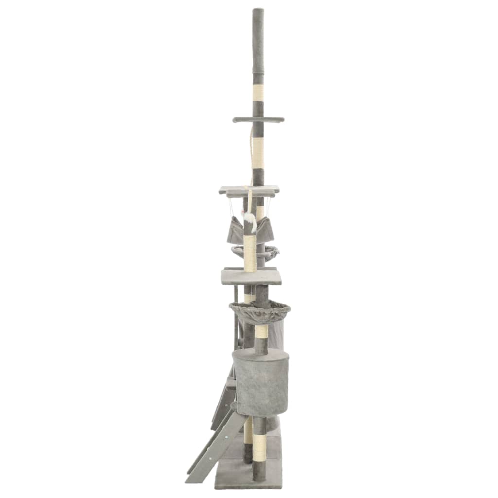 Katzen-Kratzbaum mit Sisal-Kratzsäulen 230 - 250 cm Beige