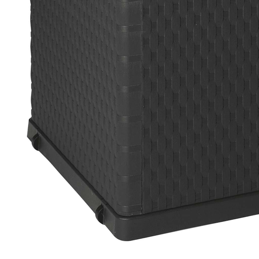 Garten-Aufbewahrungsbox Braun 120x56x63 cm PP Rattan