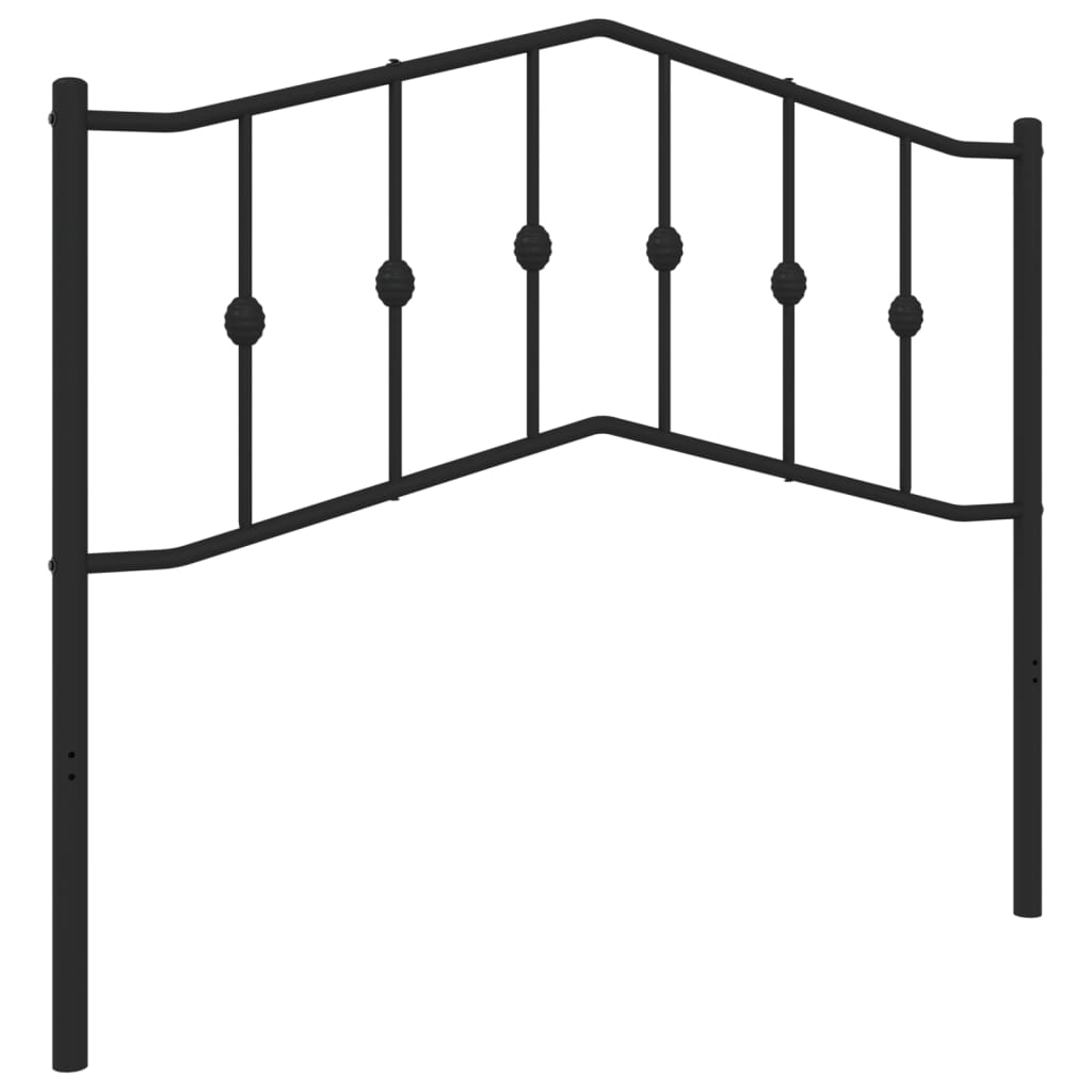 Ersatz-Kopfteil Metall Schwarz 90 cm