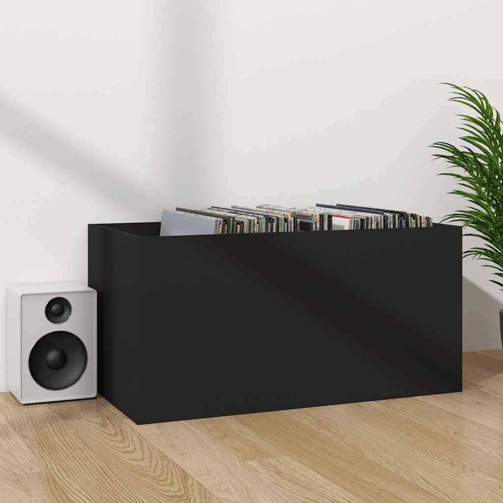 Schallplatten-Aufbewahrungsbox Weiß 71x34x36 cm Holzwerkstoff