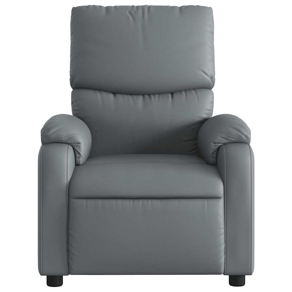 Massage-Relaxsessel, Kunstleder, Schwarz