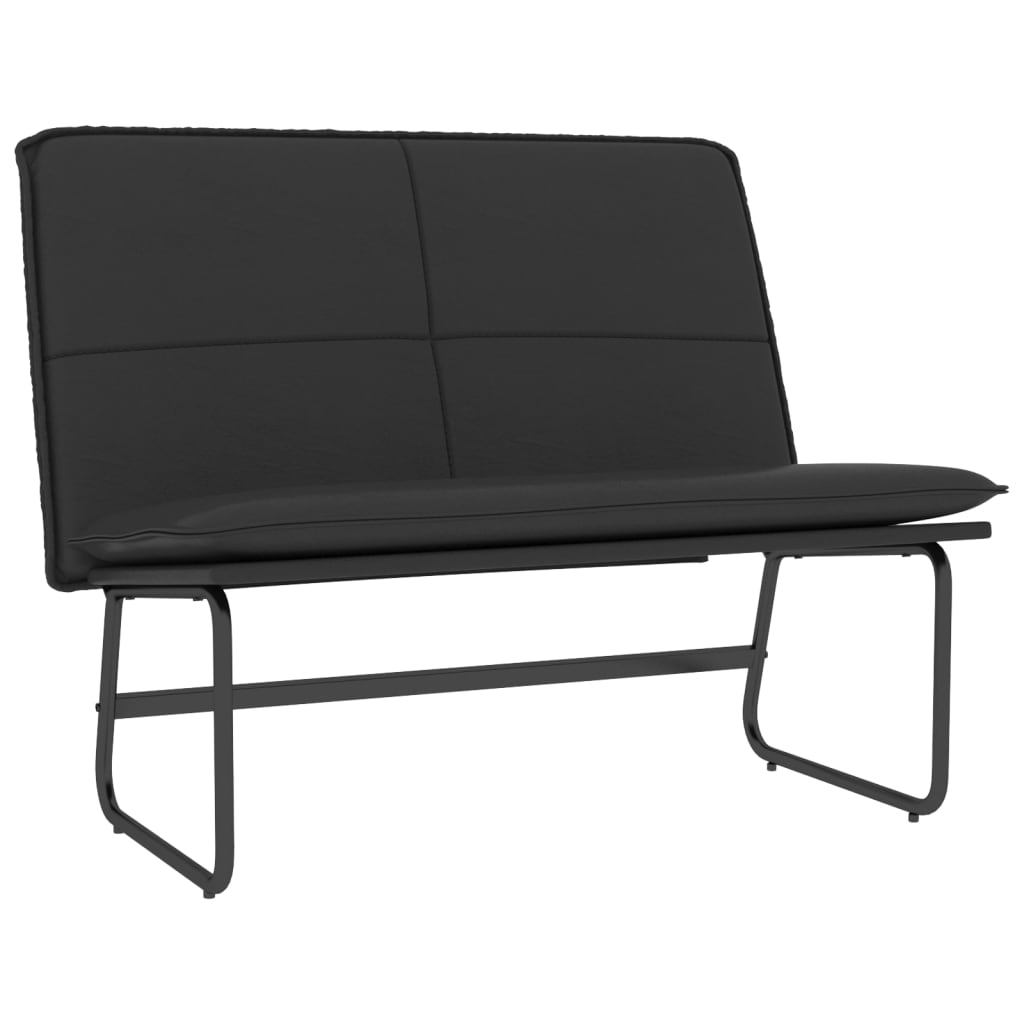 Sitzbank Creme 100x75x76 cm Kunstleder