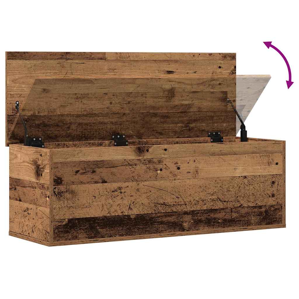 Aufbewahrungstruhe Weiß 84x42x46 cm Holzwerkstoff