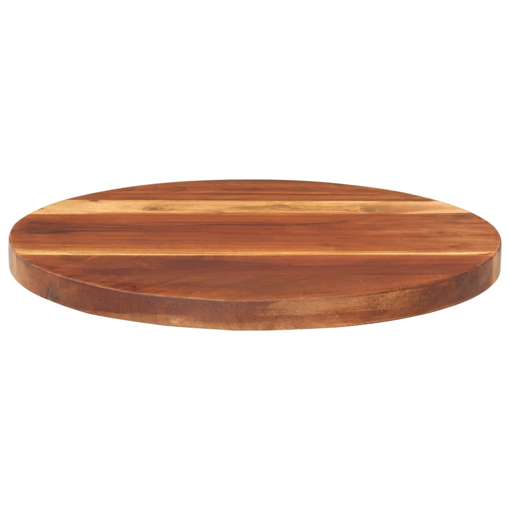 Tischplatte Massivholz Akazie Rund 15-16 mm 40 cm