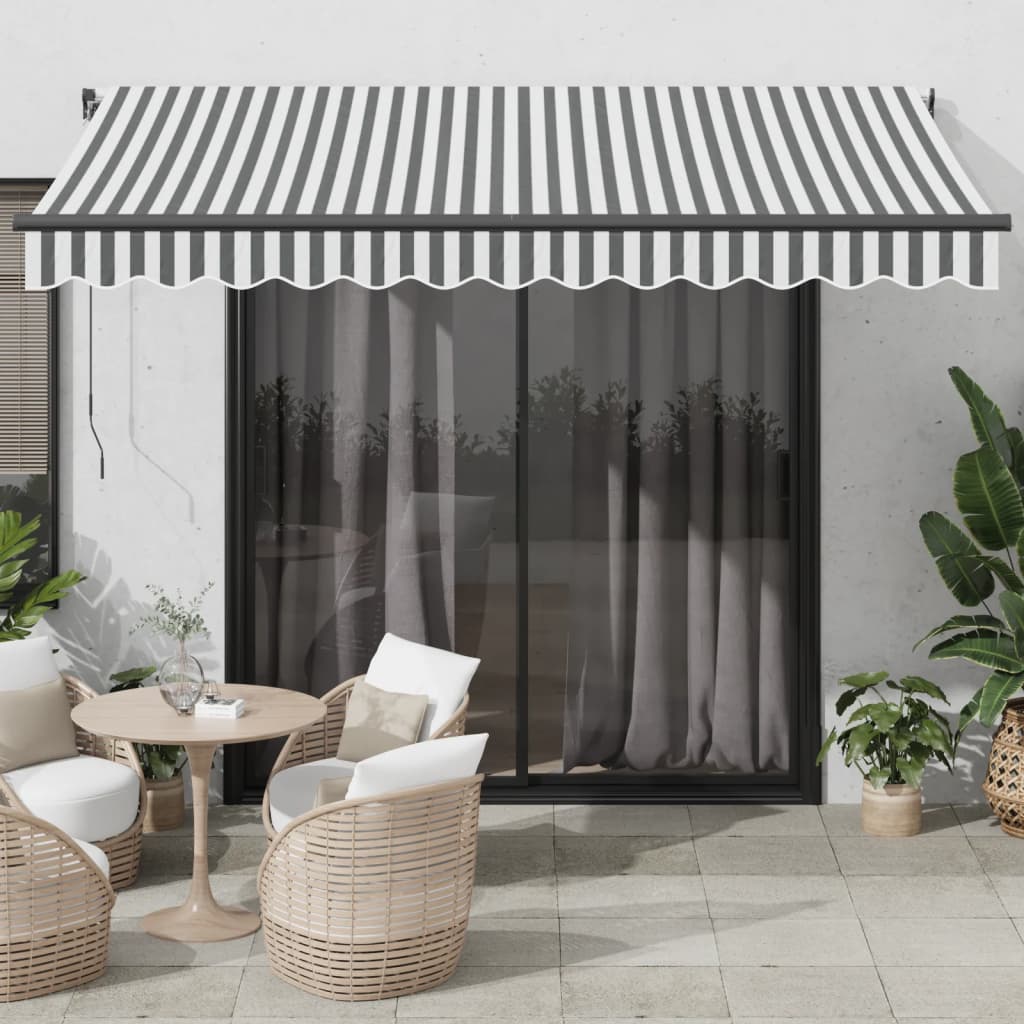 Markise Automatisch Einziehbar 350x250 cm Creme