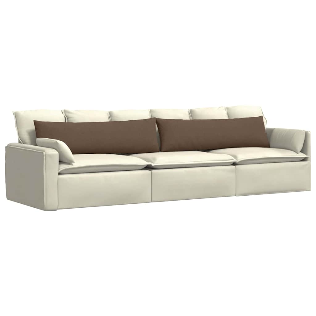 Sofakissen 2 pcs Hellgrau 50 x 30 cm Stoff