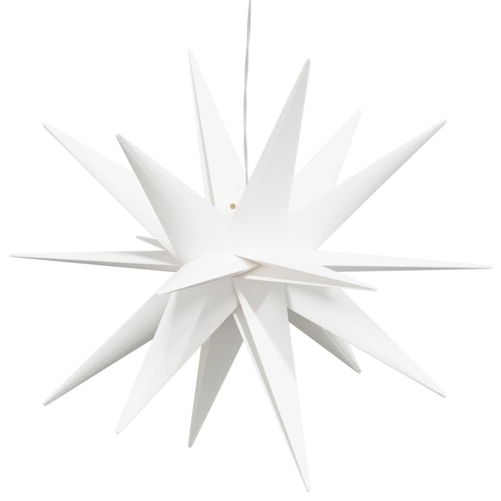 LED-Weihnachtssterne 3 Stk. Faltbar Weiß 57 cm