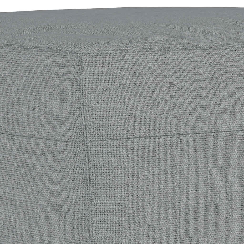 3-tlg. Sofagarnitur mit Kissen Braun Stoff