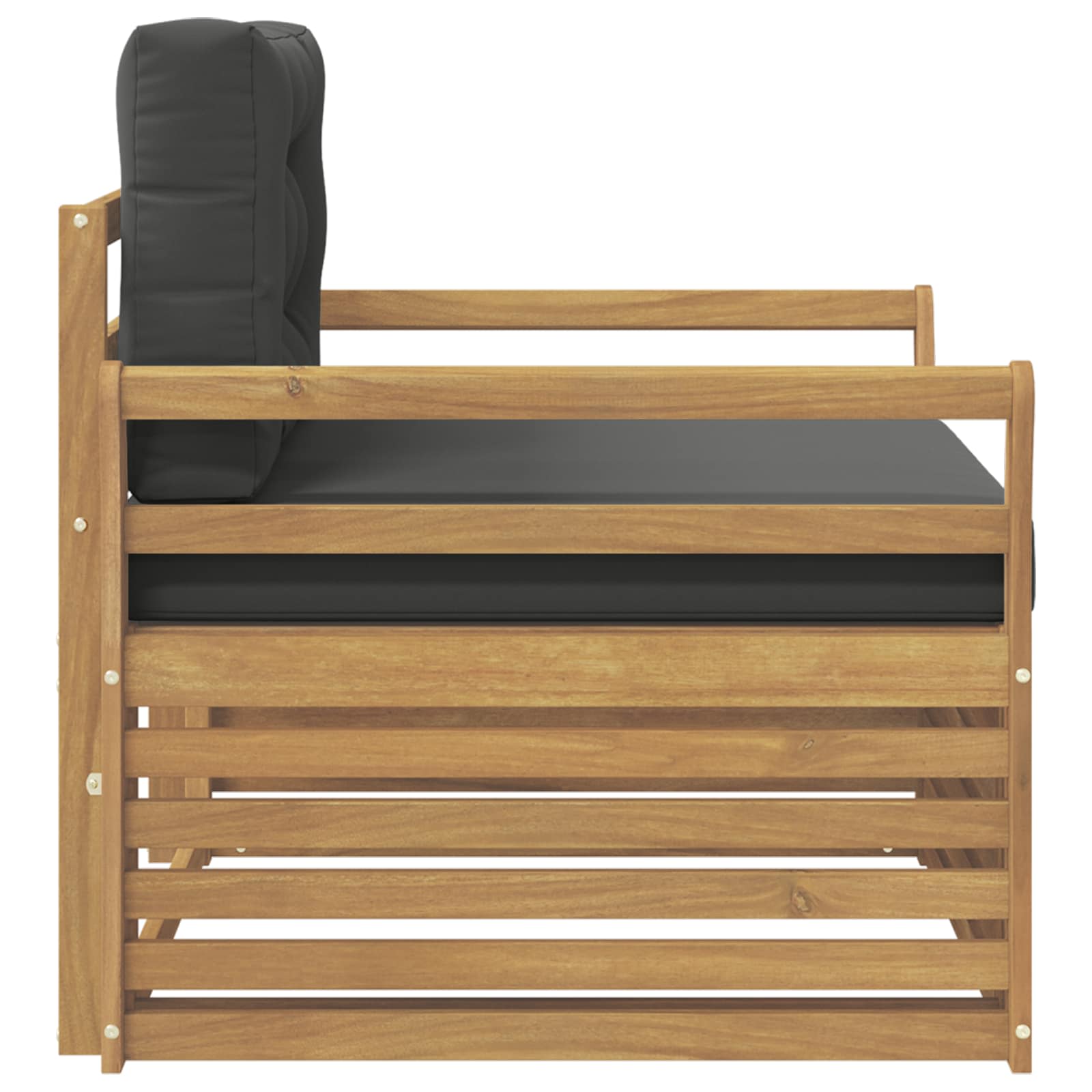 2 Stück Outdoor-Sofa Natur