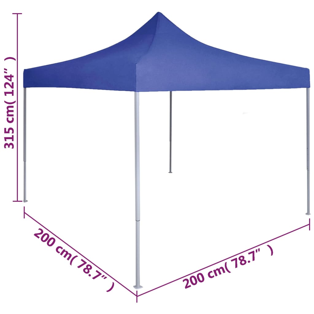 Partyzelt Faltbar Pop-Up Schwarz 200x200x306 cm