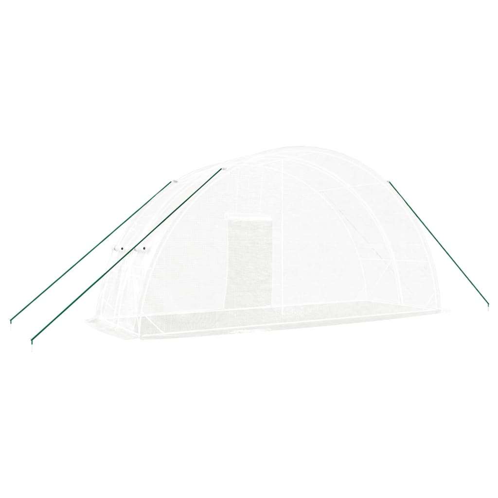 Gewächshaus mit Stahlrahmen Grün 24 m² 6x4x2,85 m