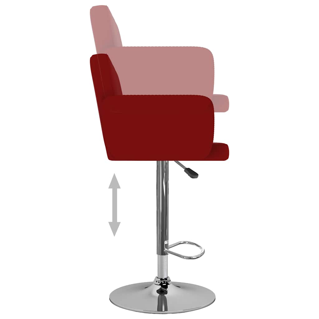Barhocker 2 Stk. Weiß Kunstleder