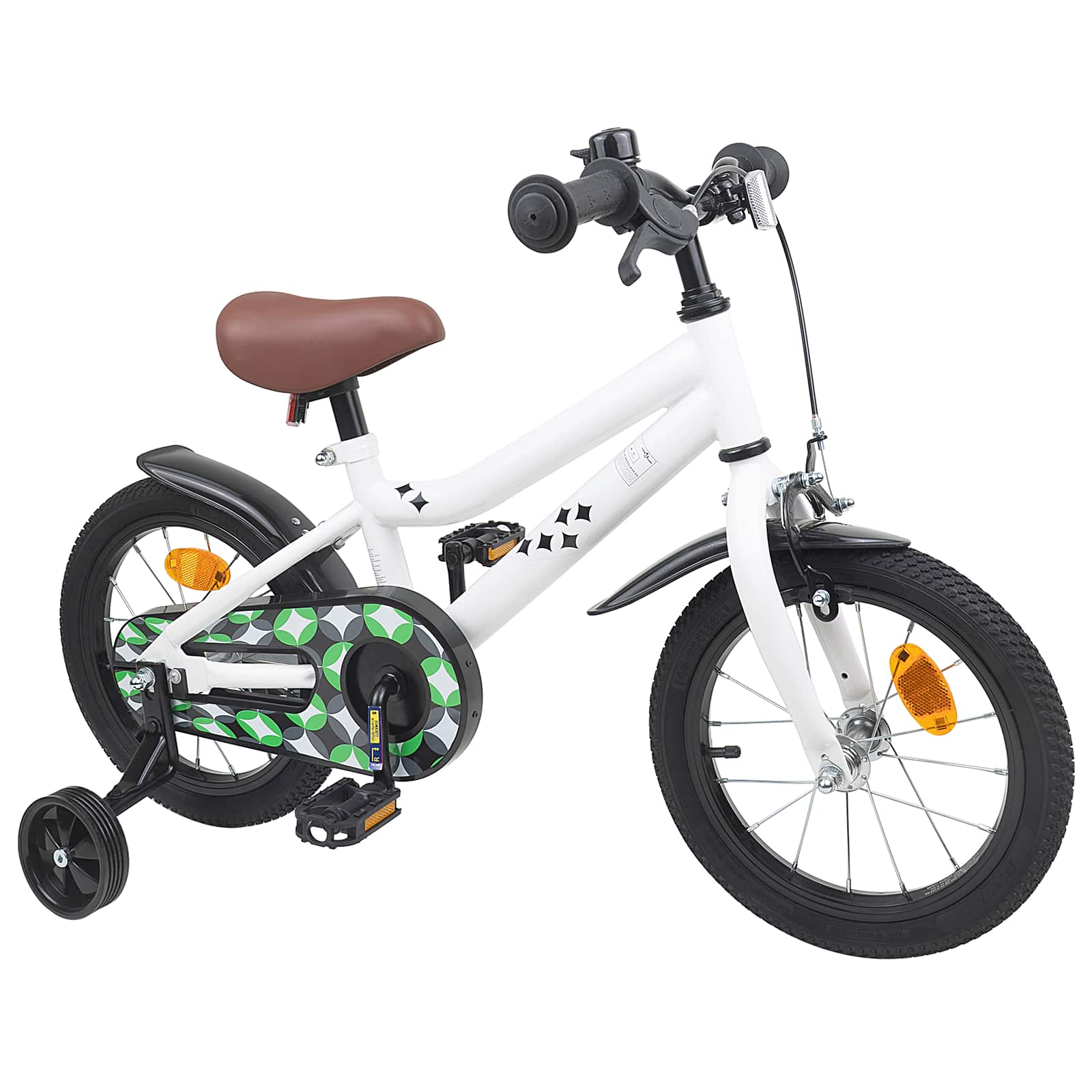 Kinderfahrrad 12 Zoll für 2-4 Jahre alt Schwarz