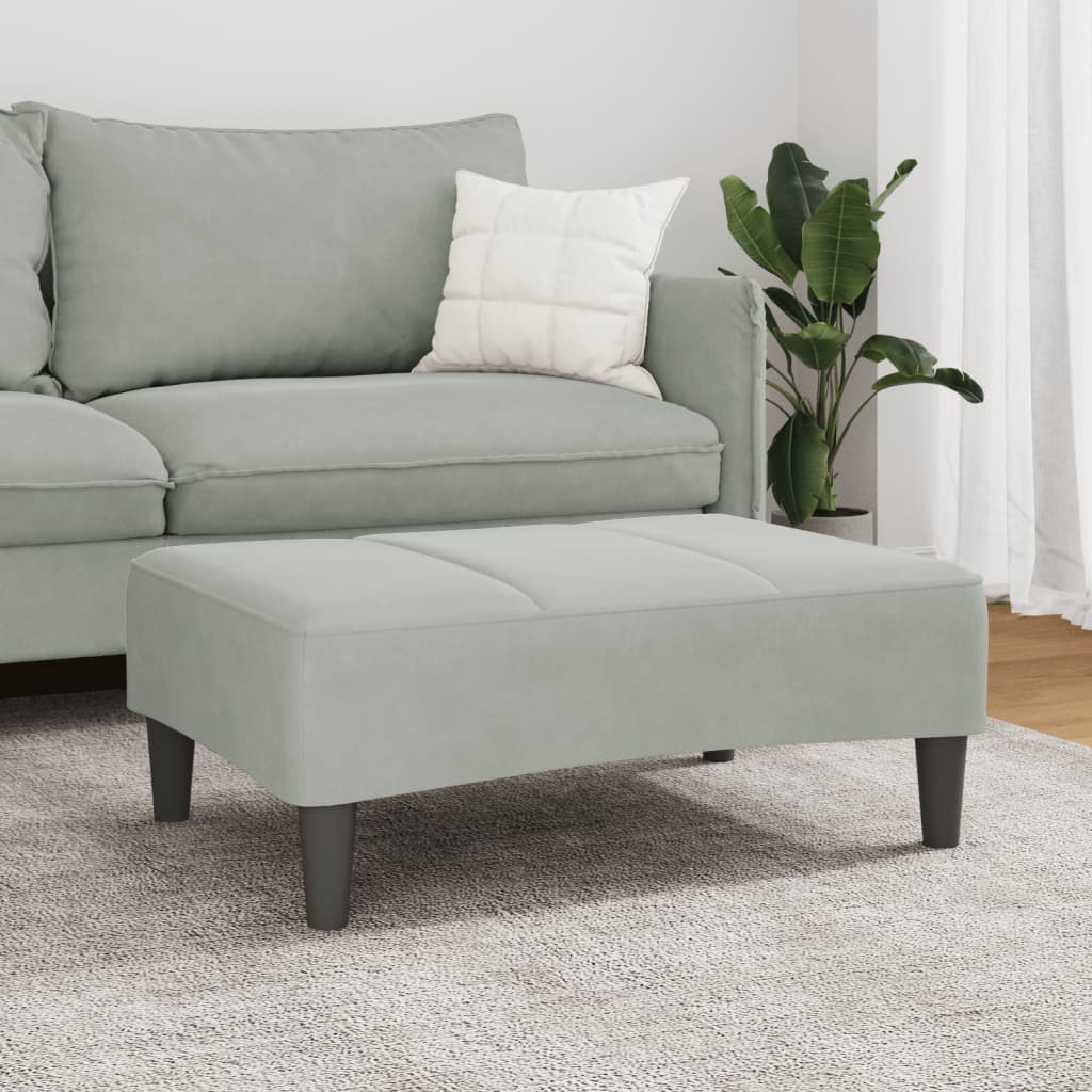Fußhocker Blau 77x55x31 cm Samt