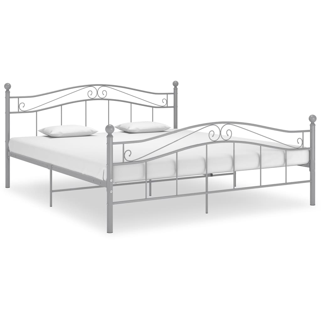 Bett Weiß Metall 120x200 cm