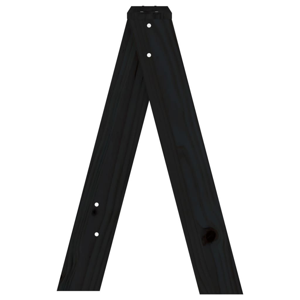 Hocker 2 Stk. 40x40x45 cm Massivholz Kiefer