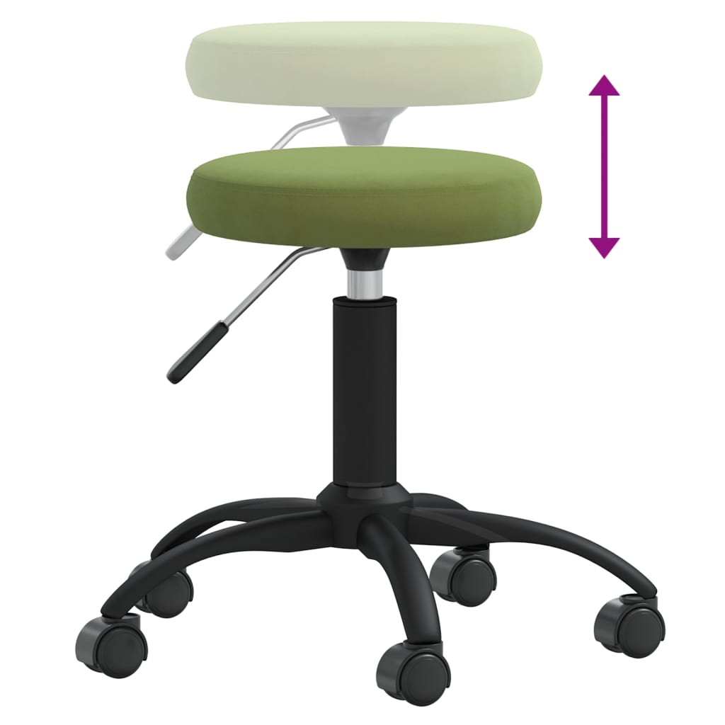 Massagehocker Samt Senfgelb