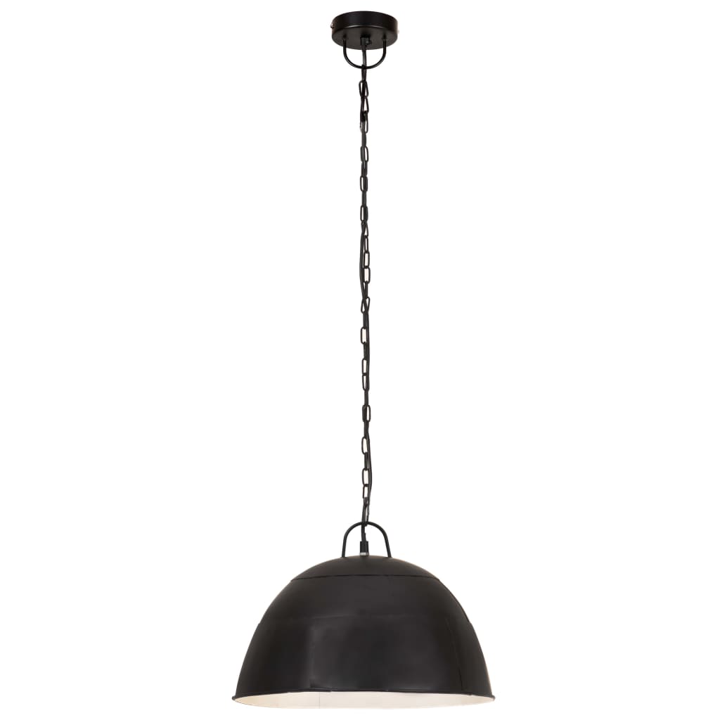 Hängelampe Vintage Industriestil 25 W Silbern Rund 31 cm E27