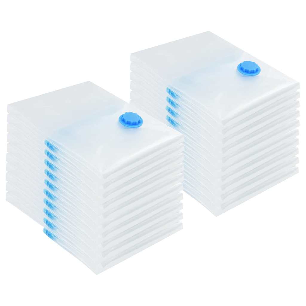 Aufbewahrungstaschen 5 pcs Transparent und Blau 70 x 50 cm