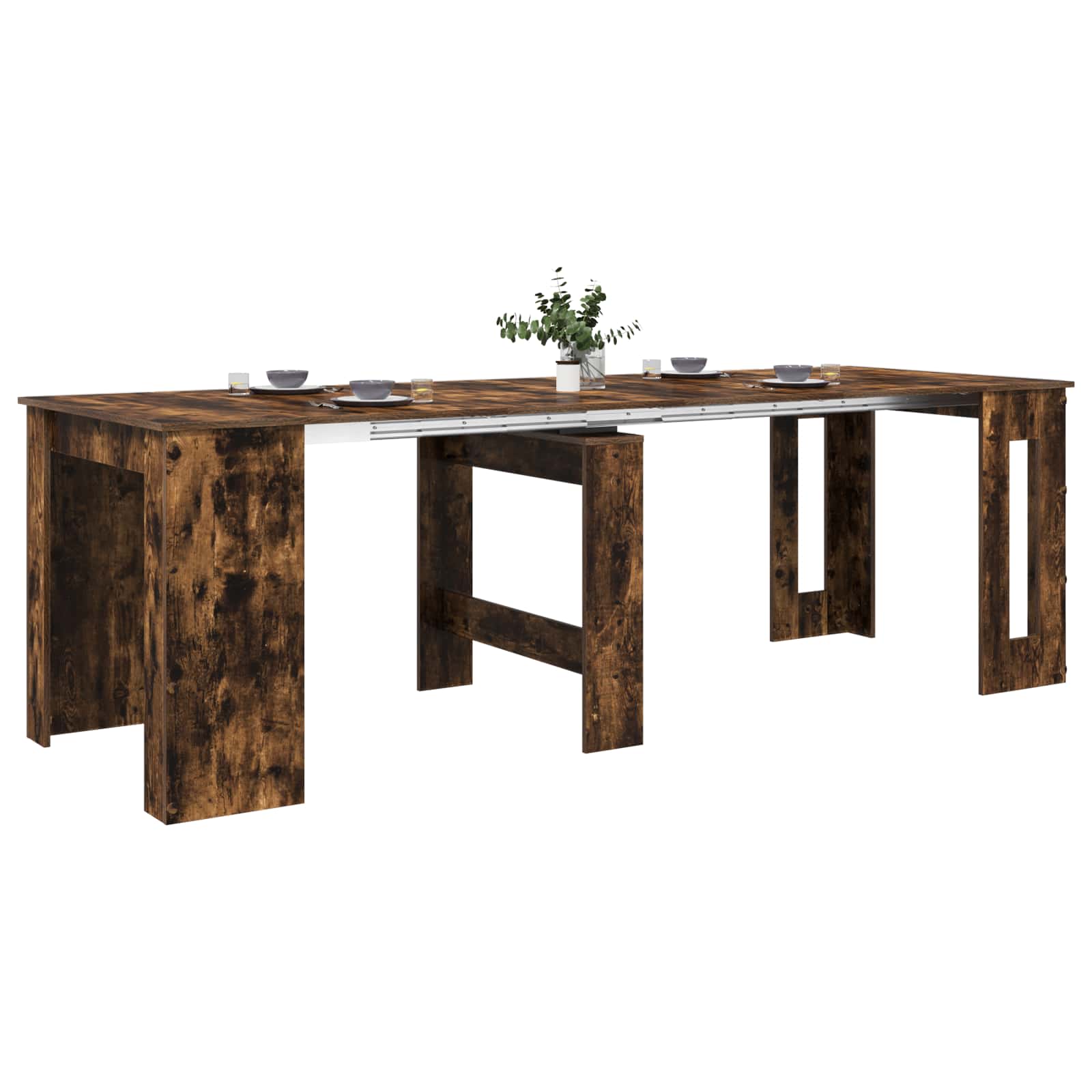 Esstisch 180 x 85 x 75 cm Holzwerkstoff Schwarze Eiche